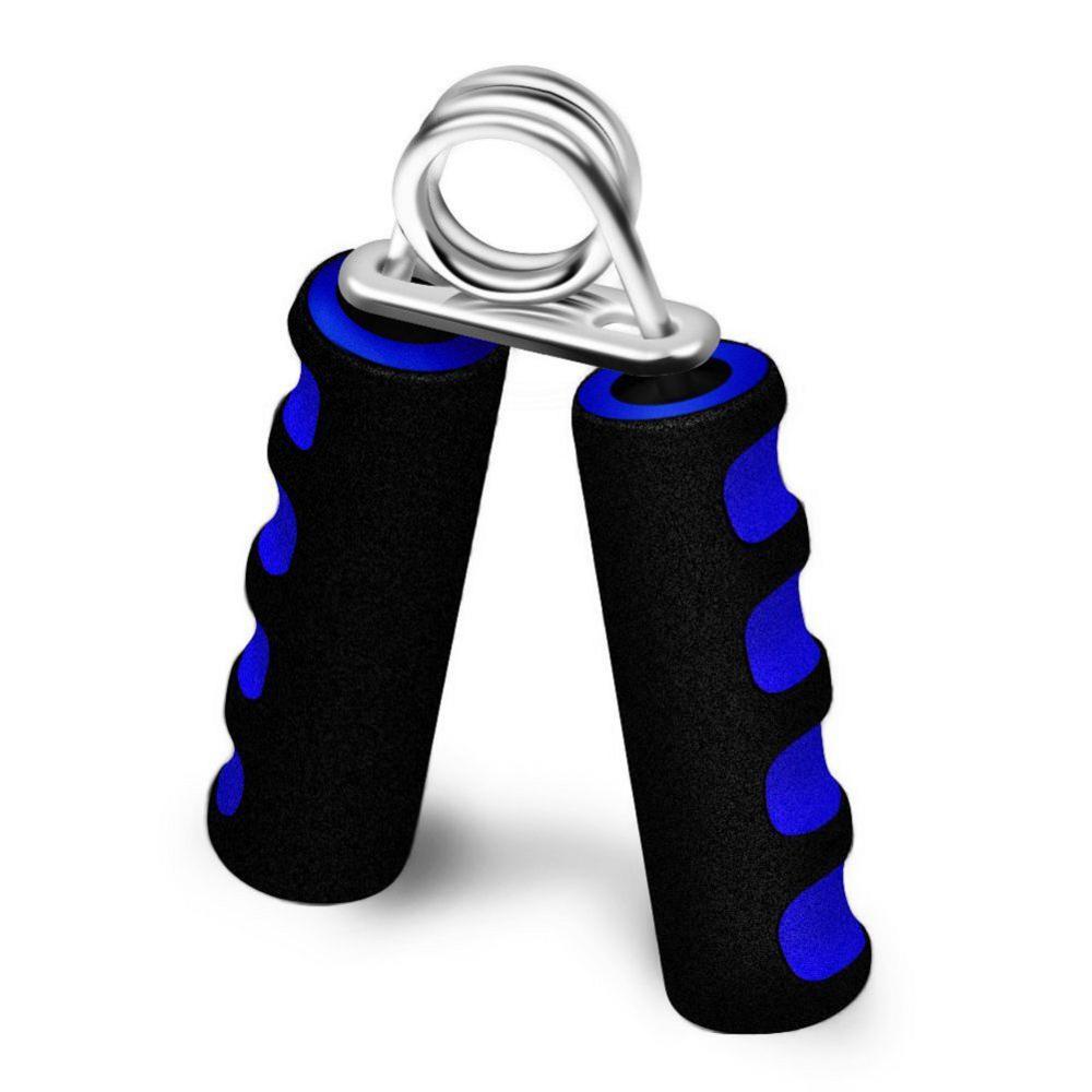 1-Pack Foam Hand Gripper with 55LB Strength, Ergonomic Non-Slip Grip & Springs - Red/Blue for Home Gym, CrossFit, Wrist & Arm Strength Training, Hand Grip Strengthener