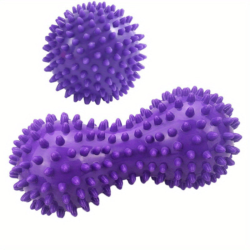 Colorful PVC Spiky Massage Balls for Deep Tissue Massage: Stress, and Muscle Soreness - Hard and Durable