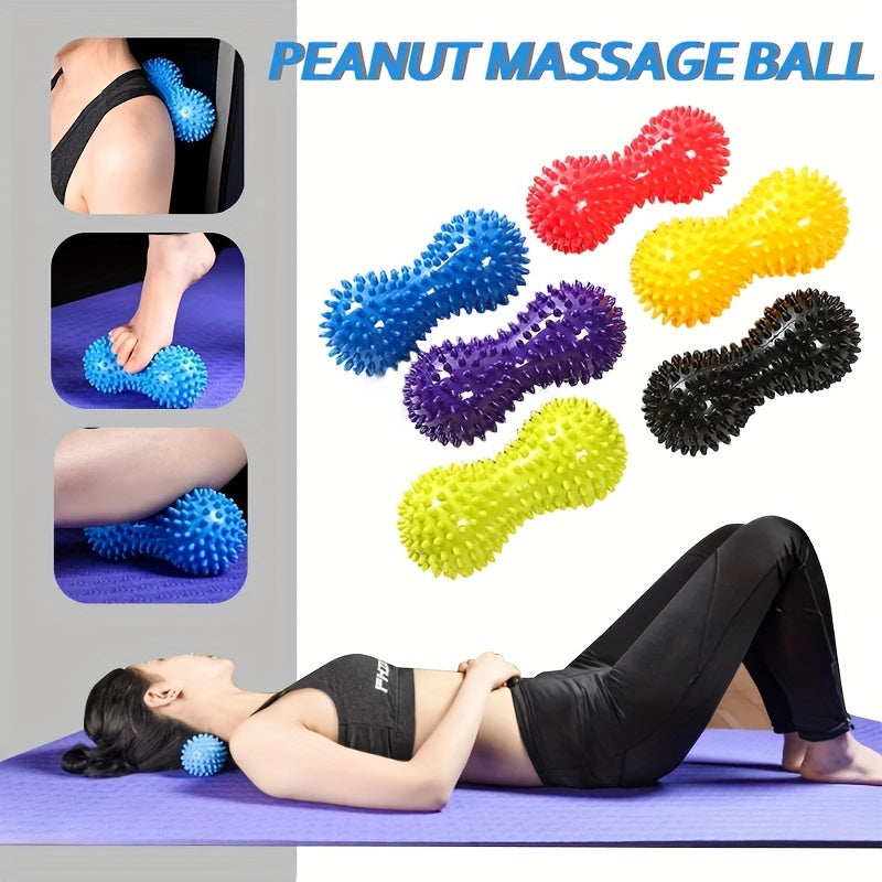Colorful PVC Spiky Massage Balls for Deep Tissue Massage: Stress, and Muscle Soreness - Hard and Durable