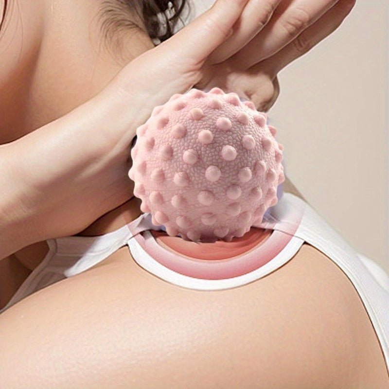 Yoga Fitness Roller, Manual Yoga Massage Ball for Full Body Trigger Point Care, Suitable for Home Gym, Muscle Relaxation in Pink, Purple, Blue, Green