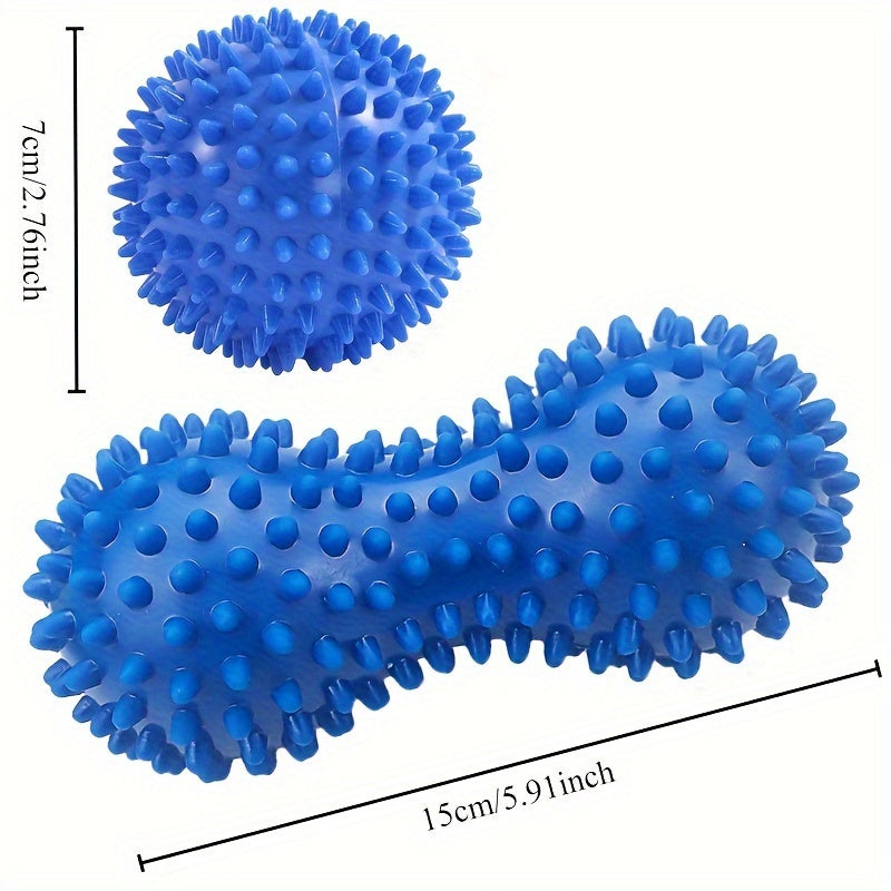 Colorful PVC Spiky Massage Balls for Deep Tissue Massage: Stress, and Muscle Soreness - Hard and Durable