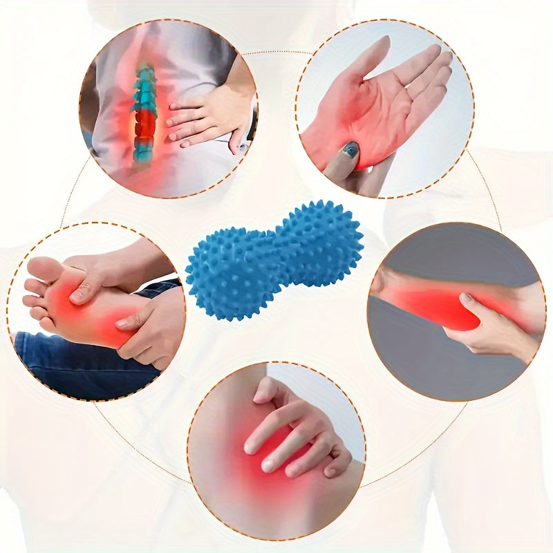 Colorful PVC Spiky Massage Balls for Deep Tissue Massage: Stress, and Muscle Soreness - Hard and Durable