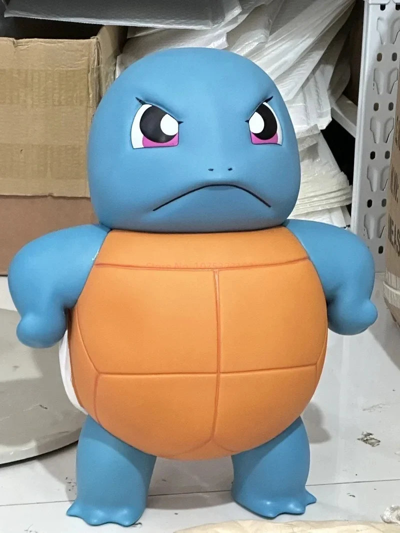 Pokemon Squirtle Water Spraying Toy Big Size Cute Jenny Turtle Car Accessory Popular Anime Model Hand Figure Collectible