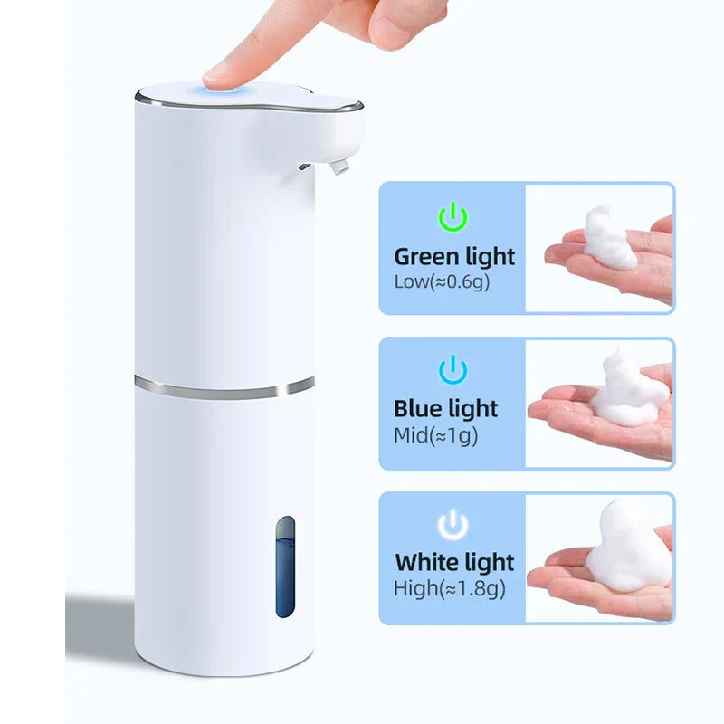 New Wall Mounted Automatic Soap Dispenser Foam Smart Hand Washing Machine 300ml Liquid Rechargeable Bathroom Induction Sensor