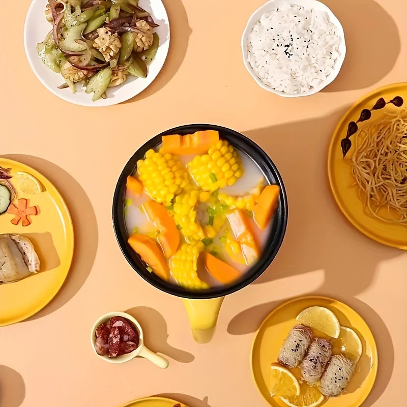 US Plug Multifunctional Electric Hot Pot,Electric Steaming Pot,Anti Dry Burning Single Layer Double Layer Electric Boiling Pot