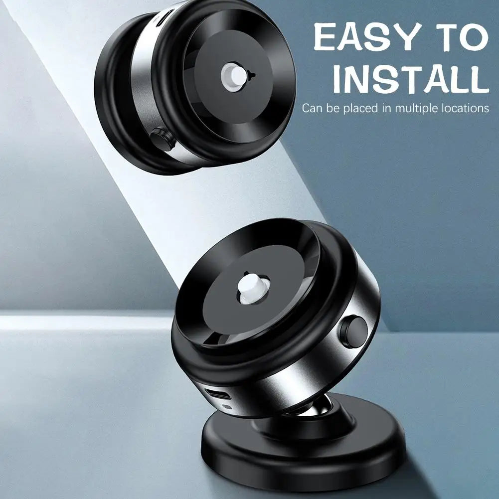 Car Magnetic Vacuum Phone Holder 360° Swivel Wireless Charging Bracket Dashboard Support GPS in Car For iPhone 15 14 13 Huawei
