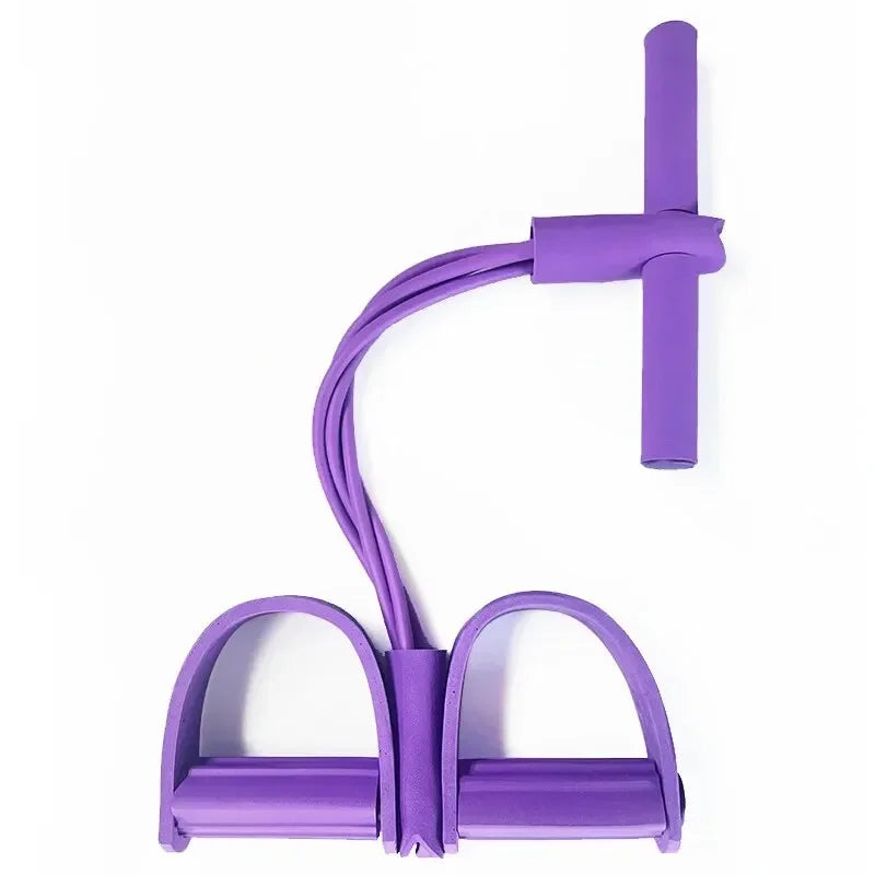 6-Tube Yoga Exercise Band Pedal Puller Band Elastic Pull Rope Flexipull Weerstandstrainer Resistance Bands for Abdomen Wais H4R6
