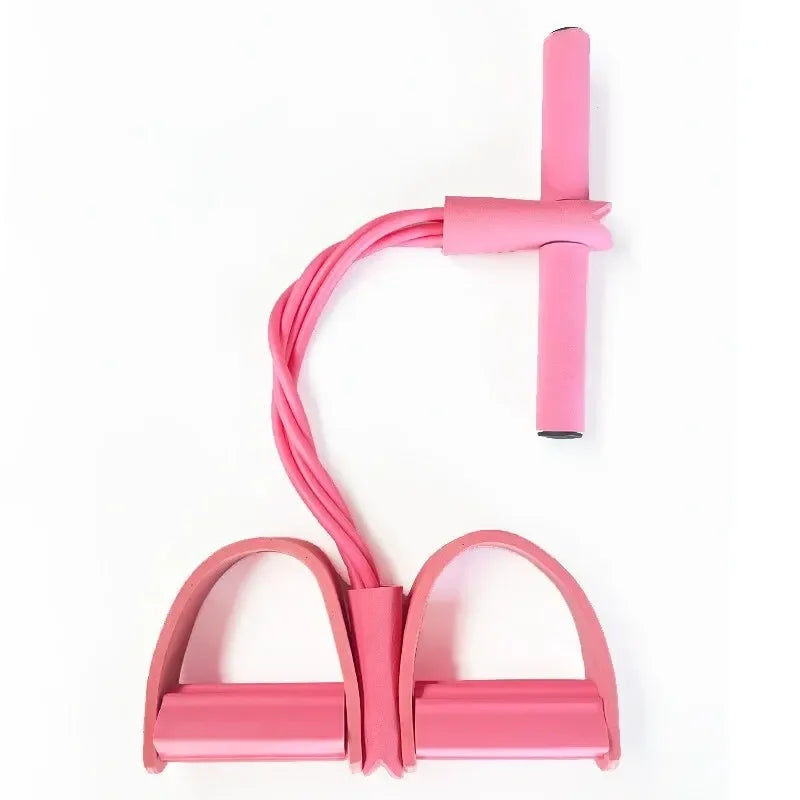 6-Tube Yoga Exercise Band Pedal Puller Band Elastic Pull Rope Flexipull Weerstandstrainer Resistance Bands for Abdomen Wais H4R6