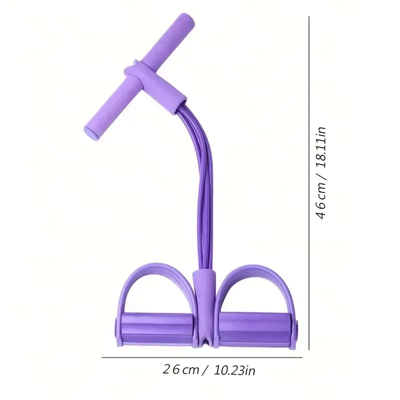 6-Tube Yoga Exercise Band Pedal Puller Band Elastic Pull Rope Flexipull Weerstandstrainer Resistance Bands for Abdomen Wais H4R6