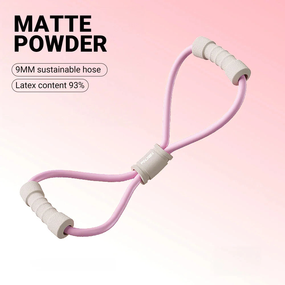 Tension Rope Yoga Gym Latex Rubber Arm Resistance 8-shaped Fitness Strength Equipment Home Gym Chest Expander Elastic Band