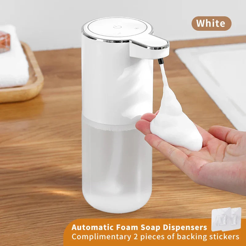 New Wall Mounted Automatic Soap Dispenser Foam Smart Hand Washing Machine 300ml Liquid Rechargeable Bathroom Induction Sensor