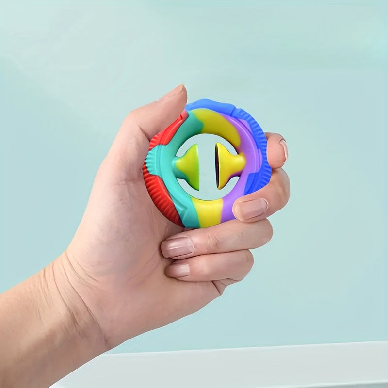 1pc Silicone Grip Strengthener with Suction Cup, Finger Rehabilitation Trainer, Hand Exercise Device