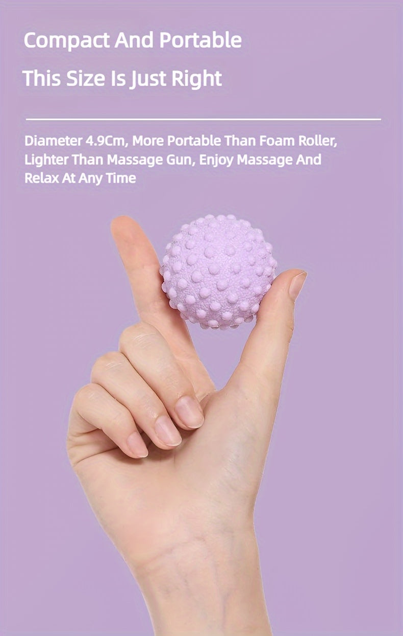 Fascia Ball, Raised Point Massage Ball, TPR Yoga Ball, Waist Back, Foot Massage Ball, Suitable for Home Gym
