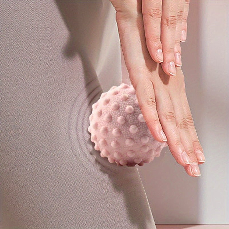 Yoga Fitness Roller, Manual Yoga Massage Ball for Full Body Trigger Point Care, Suitable for Home Gym, Muscle Relaxation in Pink, Purple, Blue, Green